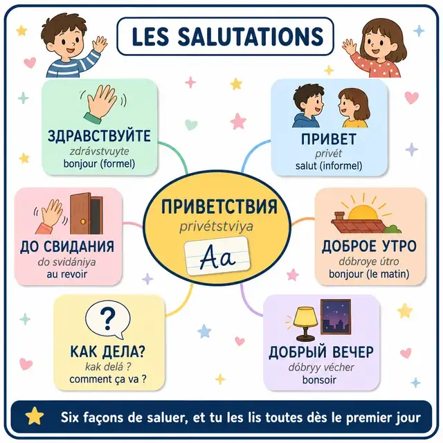 Carte mentale : Salutations